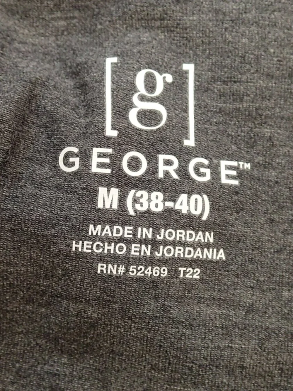 Men's George Gray Polo Shirt Size Medium 38-40